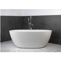 Freistehende Badewanne aus Mineralguss 160x74x60 cm in Weiß Glanz oder Matt von Intarbad