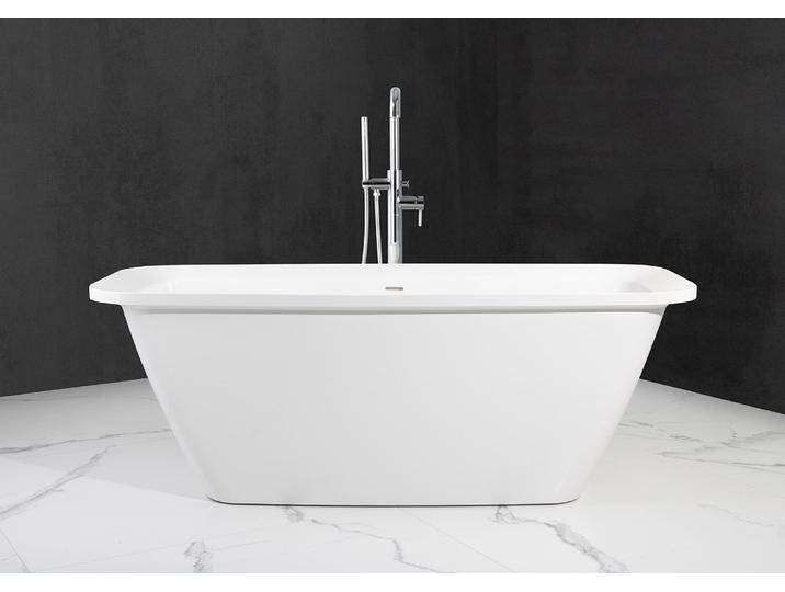Freistehende Badewanne aus Mineralguss 170x70x61,9 cm in Weiß Glanz von Intarbad