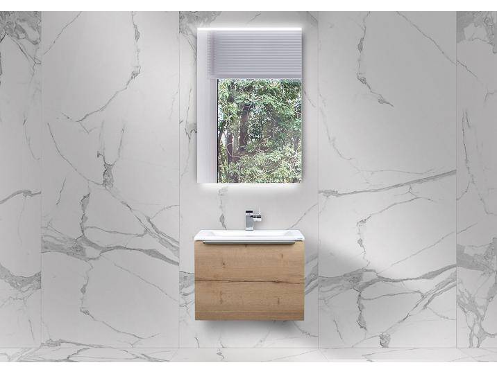 Gästebad Intarbad Slide 60x35 cm WT, Evermite Waschbecken mit Unterschrank und LED Spiegel Gästebad Intarbad Slide 60x35 cm WT, Evermite Waschbecken mit Unterschrank und LED Spiegel von Intarbad