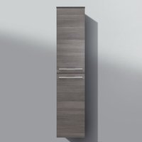 Hochschrank Seitenschrank Bad Maße: H/B/T 161,6/40/32,5 cm vormontiert Beton Anthrazit von Intarbad