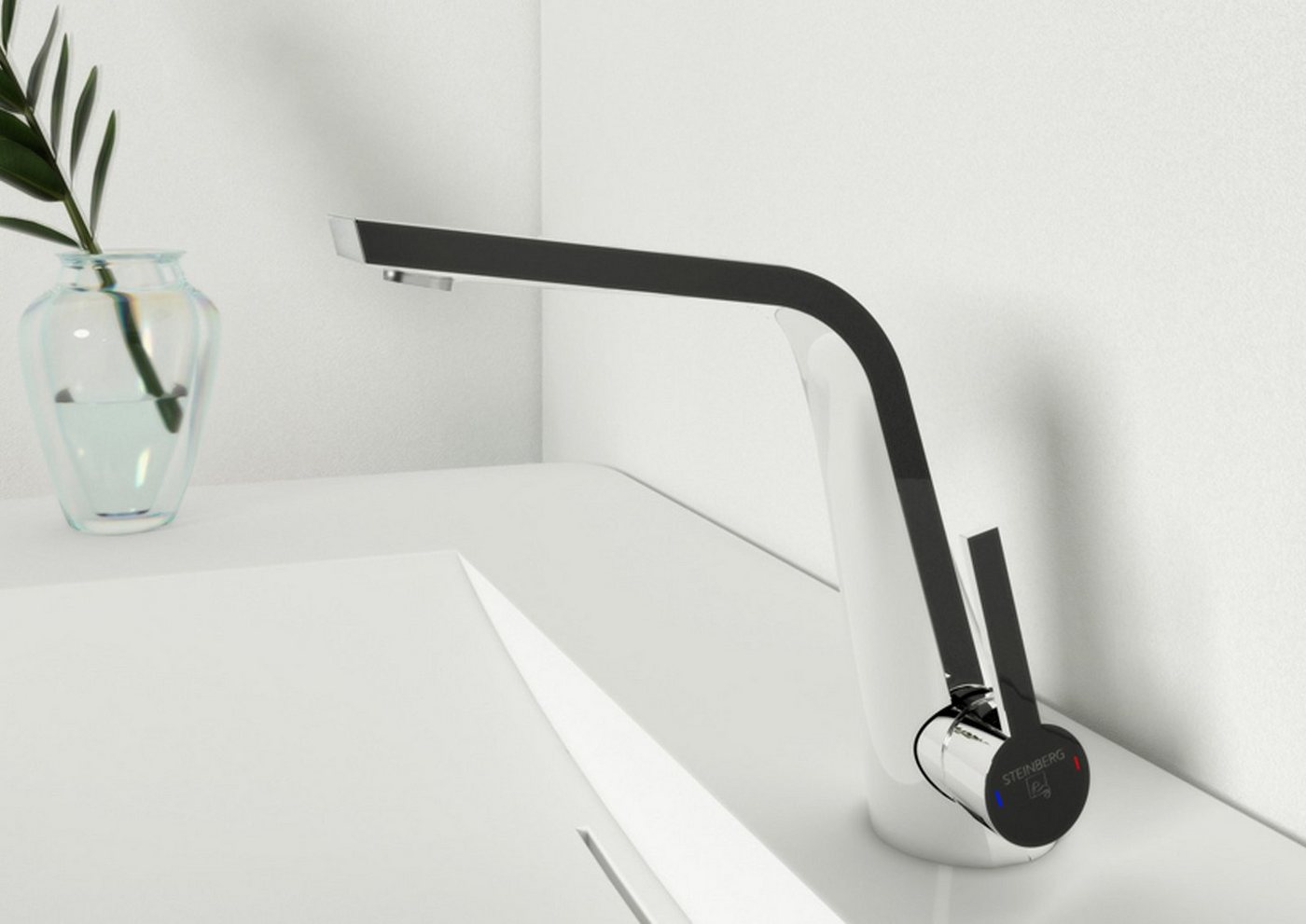 Intarbad Badarmatur Steinberg Serie 260 Waschtisch-Einhebelmischbatterie chrom, mit von Intarbad