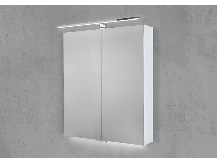 Intarbad Badezimmerspiegelschrank 60 cm MULTILight LED Chrom Beleuchtung Waschtisch, Halifax Eiche Tabak Intarbad Badezimmerspiegelschrank 60 cm MULTILight LED Chrom Beleuchtung Waschtisch, Halifax Eiche Tabak von Intarbad