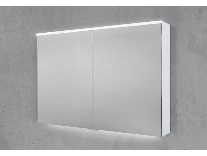 Intarbad Badezimmerspiegelschrank Spiegelschrank 100 cm integrierte MULTI Light LED Beleuchtung, grau, Grau Hochglanz Lack Intarbad Badezimmerspiegelschrank Spiegelschrank 100 cm integrierte MULTI Light LED Beleuchtung, grau, Grau Hochglanz Lack von Intarbad