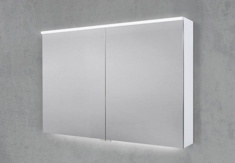 Intarbad Badezimmerspiegelschrank Spiegelschrank 100 cm integrierte MULTI Light LED Beleuchtung von Intarbad