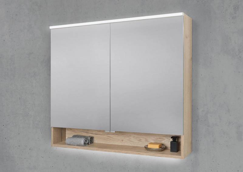 Intarbad Badezimmerspiegelschrank Spiegelschrank 100 cm mit offenem Fach MULTI Light LED Beleuchtung Intarbad Badezimmerspiegelschrank Spiegelschrank 100 cm mit offenem Fach MULTI Light LED Beleuchtung von Intarbad
