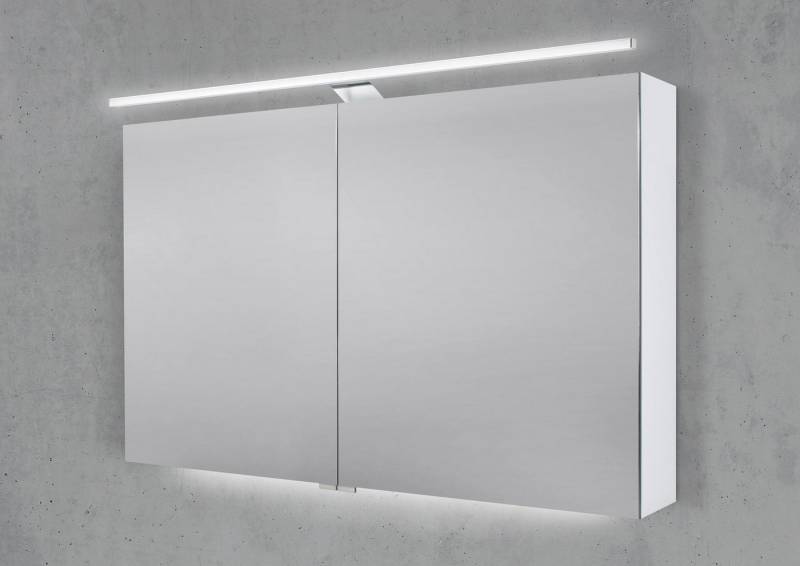 Intarbad Badezimmerspiegelschrank Spiegelschrank 110 cm mit LED Beleuchtung, Doppelspiegeltüren Halifax Intarbad Badezimmerspiegelschrank Spiegelschrank 110 cm mit LED Beleuchtung, Doppelspiegeltüren Halifax von Intarbad