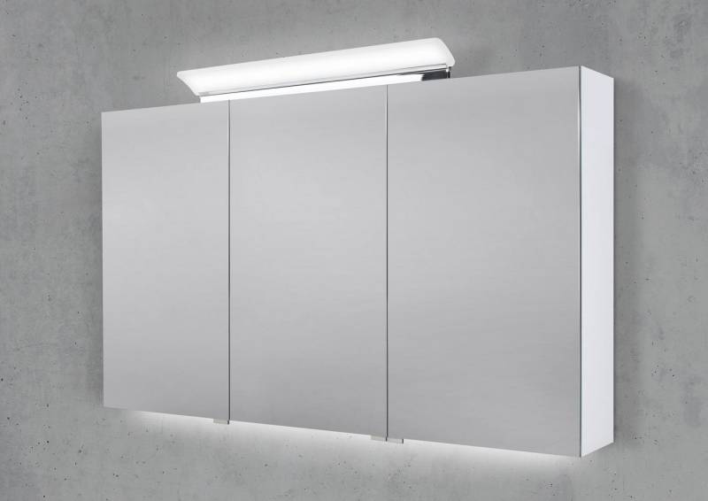 Intarbad Badezimmerspiegelschrank Spiegelschrank 120 cm LED Acryl Aufsatzleuchte doppelseitig Intarbad Badezimmerspiegelschrank Spiegelschrank 120 cm LED Acryl Aufsatzleuchte doppelseitig von Intarbad