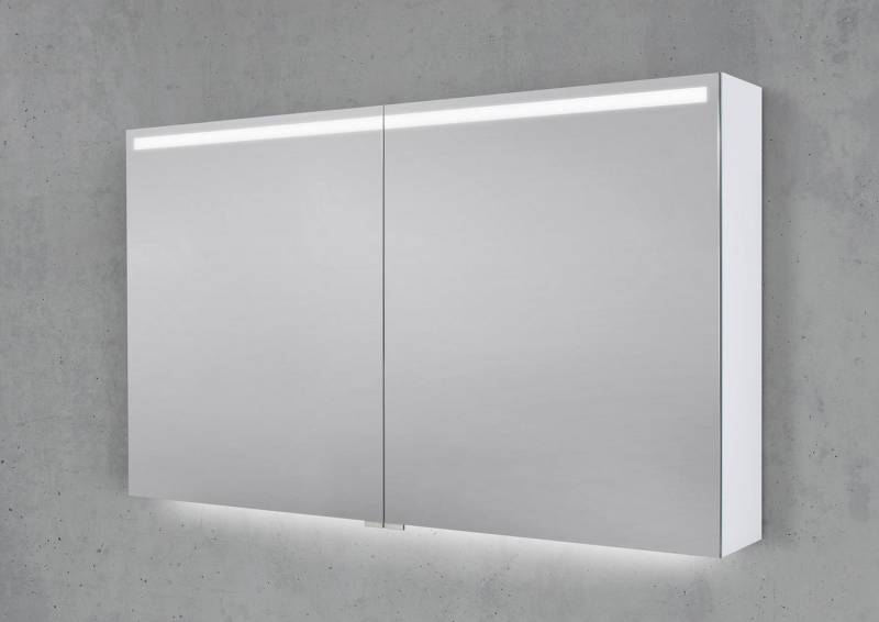 Intarbad Badezimmerspiegelschrank Spiegelschrank 120 cm integrierte MULTILIGHT-LED Lichtleiste Weiß Intarbad Badezimmerspiegelschrank Spiegelschrank 120 cm integrierte MULTILIGHT-LED Lichtleiste Weiß von Intarbad