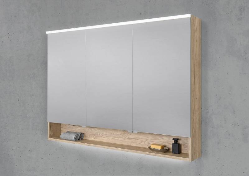 Intarbad Badezimmerspiegelschrank Spiegelschrank 120 cm mit offenem Fach MULTI Light LED Beleuchtung Intarbad Badezimmerspiegelschrank Spiegelschrank 120 cm mit offenem Fach MULTI Light LED Beleuchtung von Intarbad