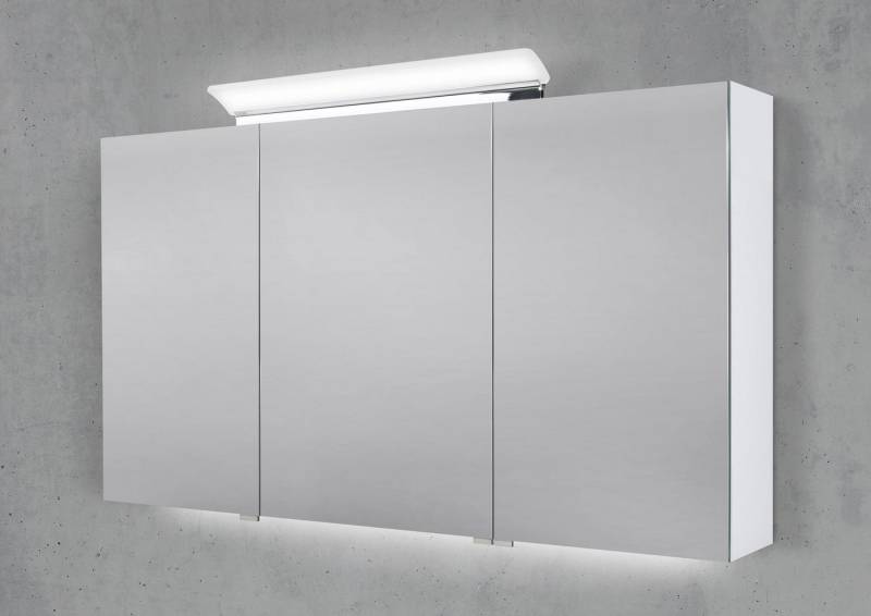 Intarbad Badezimmerspiegelschrank Spiegelschrank 130 cm LED Acryl Aufsatzleuchte doppelseitig Intarbad Badezimmerspiegelschrank Spiegelschrank 130 cm LED Acryl Aufsatzleuchte doppelseitig von Intarbad