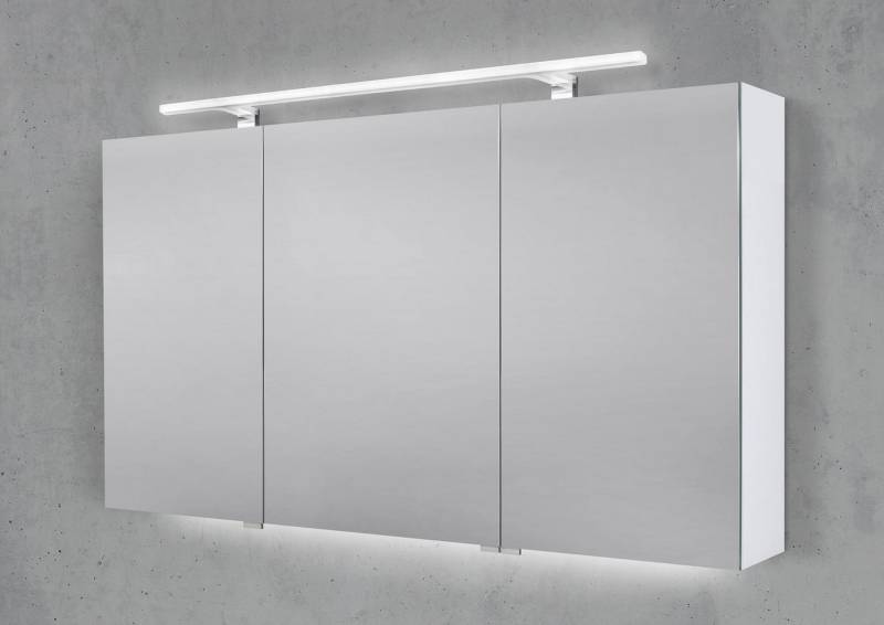 Intarbad Badezimmerspiegelschrank Spiegelschrank 130 cm mit MULTI LED Acryl Aufsatzleuchte Intarbad Badezimmerspiegelschrank Spiegelschrank 130 cm mit MULTI LED Acryl Aufsatzleuchte von Intarbad