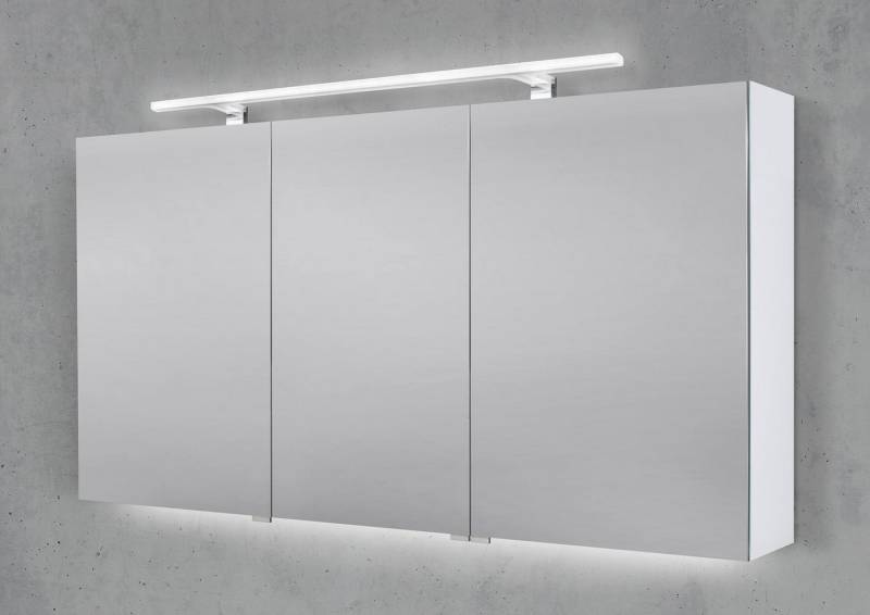 Intarbad Badezimmerspiegelschrank Spiegelschrank 140 cm mit MULTI LED Acryl Aufsatzleuchte Intarbad Badezimmerspiegelschrank Spiegelschrank 140 cm mit MULTI LED Acryl Aufsatzleuchte von Intarbad