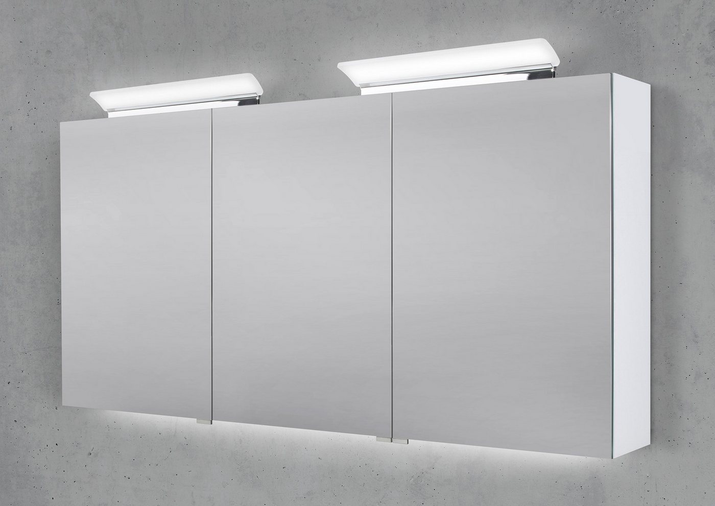 Intarbad Badezimmerspiegelschrank Spiegelschrank 150 cm 2x LED Acryl Aufsatzleuchte doppelseitig Intarbad Badezimmerspiegelschrank Spiegelschrank 150 cm 2x LED Acryl Aufsatzleuchte doppelseitig von Intarbad