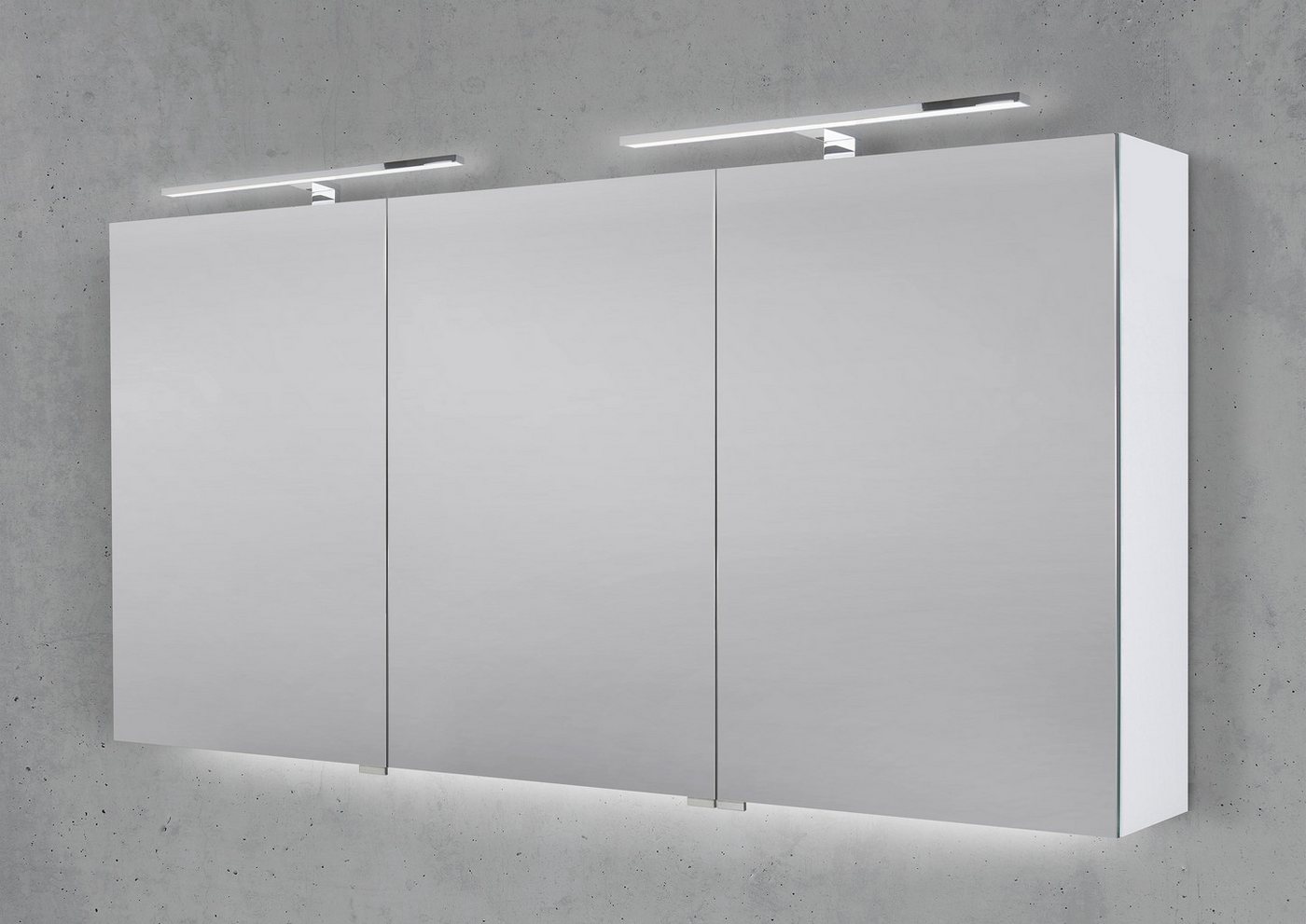 Intarbad Badezimmerspiegelschrank Spiegelschrank 150 cm mit 2x MULTI Light LED Chrom Beleuchtung Intarbad Badezimmerspiegelschrank Spiegelschrank 150 cm mit 2x MULTI Light LED Chrom Beleuchtung von Intarbad