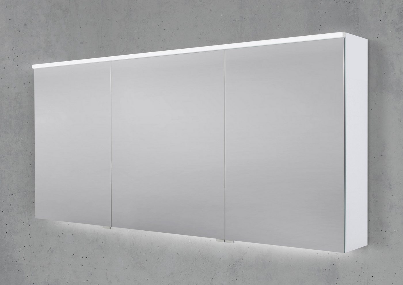 Intarbad Badezimmerspiegelschrank Spiegelschrank 160 cm integrierte MULTI Light LED Beleuchtung von Intarbad