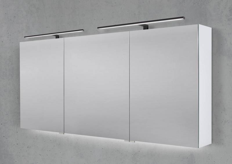 Intarbad Badezimmerspiegelschrank Spiegelschrank 160 cm mit 2x MULTI LED Aufsatzleuchte Intarbad Badezimmerspiegelschrank Spiegelschrank 160 cm mit 2x MULTI LED Aufsatzleuchte von Intarbad