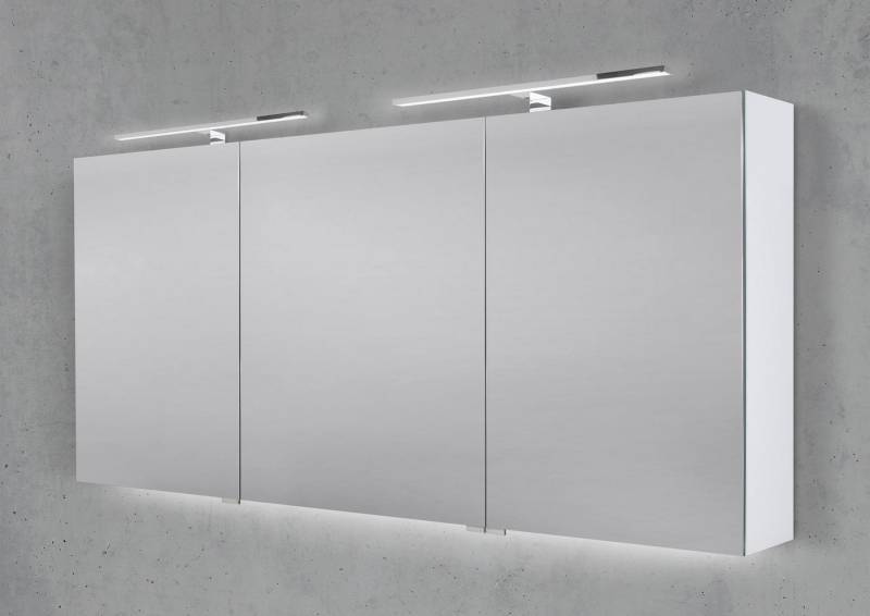 Intarbad Badezimmerspiegelschrank 160 cm mit 2x MULTI Light LED Chrom Beleuchtung Waschtisch Intarbad Badezimmerspiegelschrank 160 cm mit 2x MULTI Light LED Chrom Beleuchtung Waschtisch von Intarbad