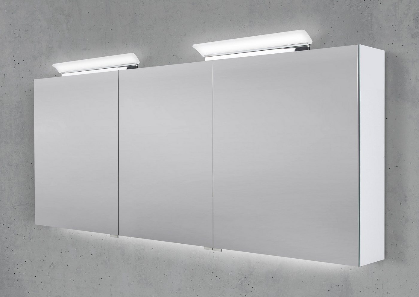 Intarbad Badezimmerspiegelschrank Spiegelschrank 170 cm 2x LED Acryl Aufsatzleuchte doppelseitig Intarbad Badezimmerspiegelschrank Spiegelschrank 170 cm 2x LED Acryl Aufsatzleuchte doppelseitig von Intarbad