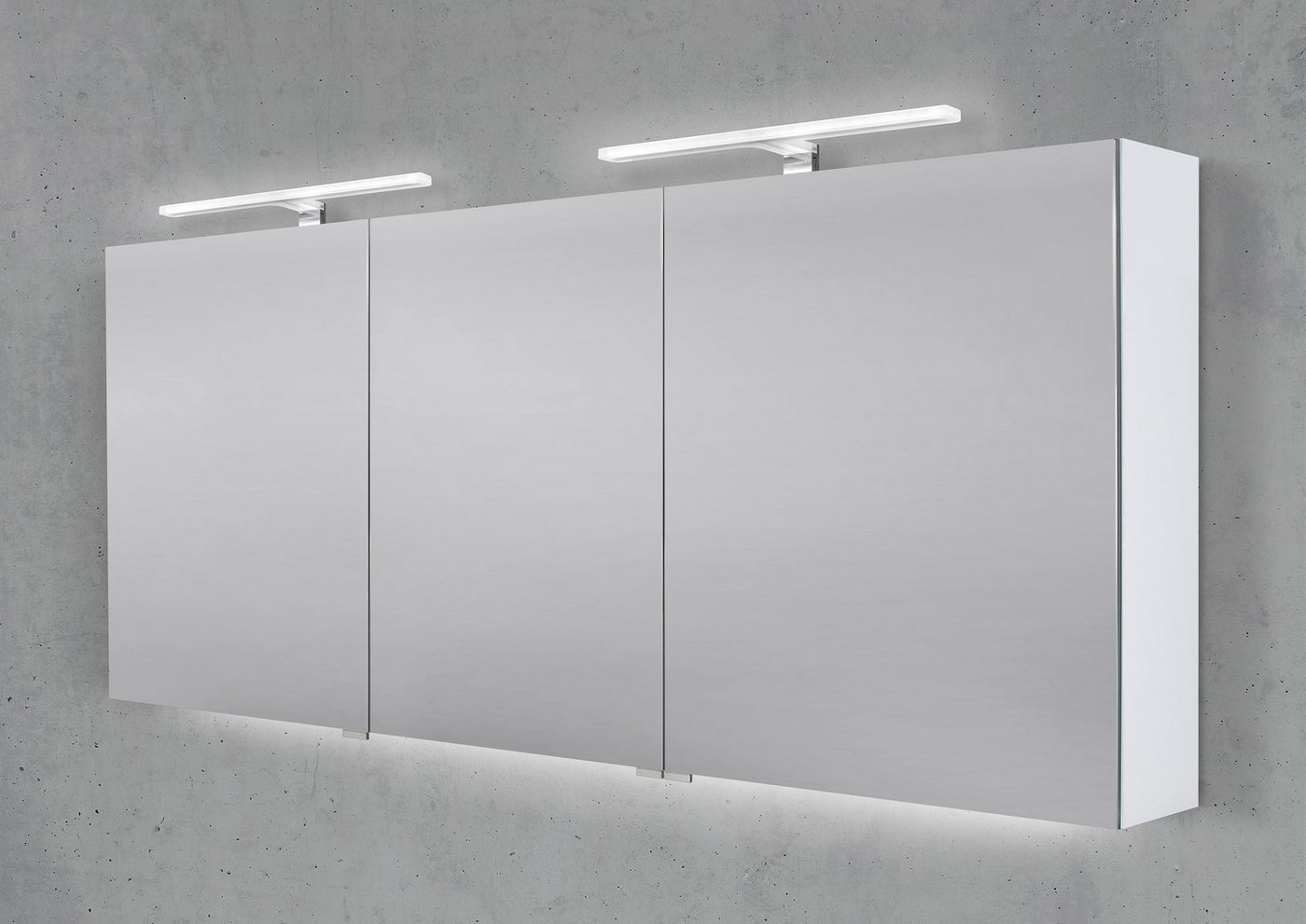 Intarbad Badezimmerspiegelschrank Spiegelschrank 170 cm 2x MULTI LED Acryl Aufsatzleuchte Intarbad Badezimmerspiegelschrank Spiegelschrank 170 cm 2x MULTI LED Acryl Aufsatzleuchte von Intarbad