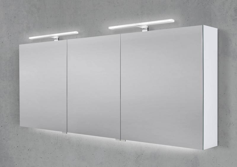 Intarbad Badezimmerspiegelschrank Spiegelschrank 170 cm 2x MULTI LED Acryl Aufsatzleuchte Intarbad Badezimmerspiegelschrank Spiegelschrank 170 cm 2x MULTI LED Acryl Aufsatzleuchte von Intarbad