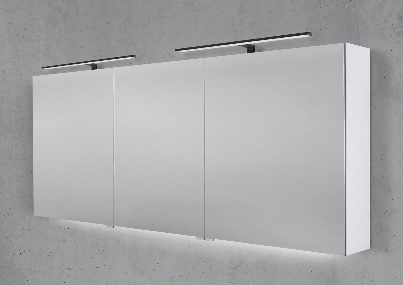Intarbad Badezimmerspiegelschrank Spiegelschrank 170 cm mit 2x MULTI LED Aufsatzleuchte Intarbad Badezimmerspiegelschrank Spiegelschrank 170 cm mit 2x MULTI LED Aufsatzleuchte von Intarbad