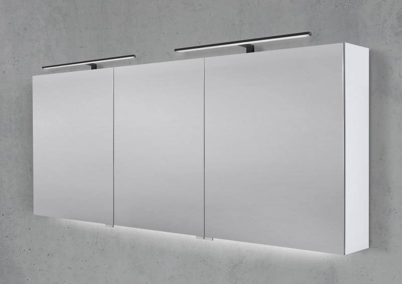 Intarbad Badezimmerspiegelschrank Spiegelschrank 170 cm mit 2x MULTI LED Aufsatzleuchte Intarbad Badezimmerspiegelschrank Spiegelschrank 170 cm mit 2x MULTI LED Aufsatzleuchte von Intarbad