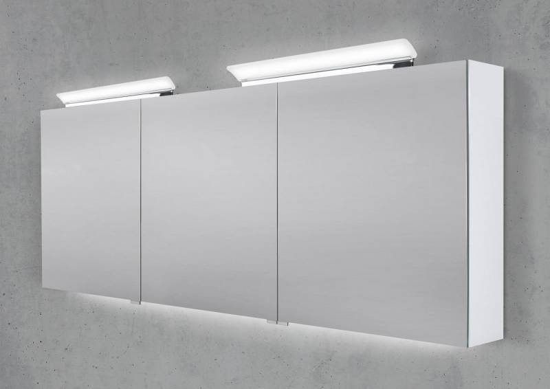 Intarbad Badezimmerspiegelschrank 180 cm 2x LED Acryl Aufsatzleuchte doppelseitig Waschtisch Intarbad Badezimmerspiegelschrank 180 cm 2x LED Acryl Aufsatzleuchte doppelseitig Waschtisch von Intarbad