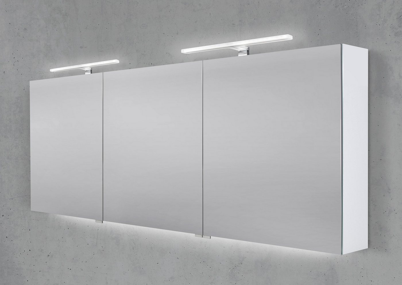 Intarbad Badezimmerspiegelschrank Spiegelschrank 180 cm 2x MULTI LED Acryl Aufsatzleuchte Intarbad Badezimmerspiegelschrank Spiegelschrank 180 cm 2x MULTI LED Acryl Aufsatzleuchte von Intarbad