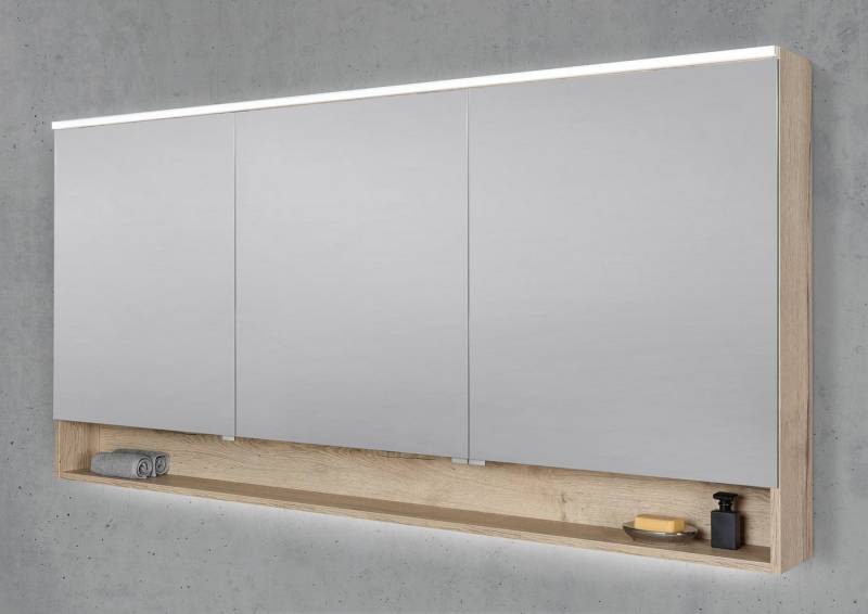 Intarbad Badezimmerspiegelschrank Spiegelschrank 180 cm mit offenem Fach Multilight-LED-Beleuchtung Intarbad Badezimmerspiegelschrank Spiegelschrank 180 cm mit offenem Fach Multilight-LED-Beleuchtung von Intarbad
