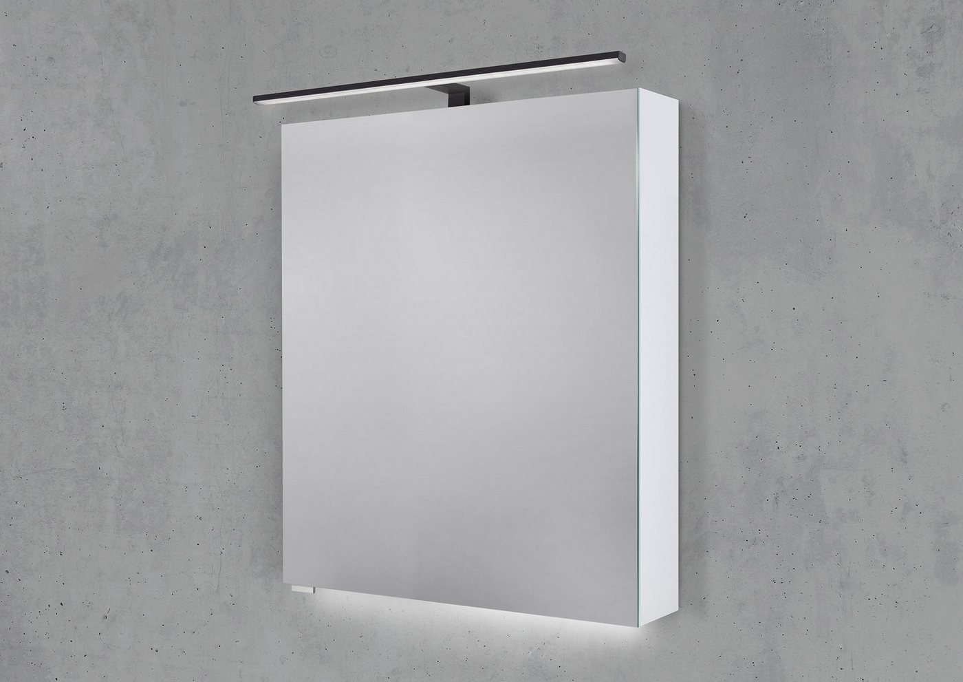 Intarbad Badezimmerspiegelschrank Spiegelschrank 60 cm mit MULTI LED Aufsatzleuchte Halifax Eiche Tabak Intarbad Badezimmerspiegelschrank Spiegelschrank 60 cm mit MULTI LED Aufsatzleuchte Halifax Eiche Tabak von Intarbad