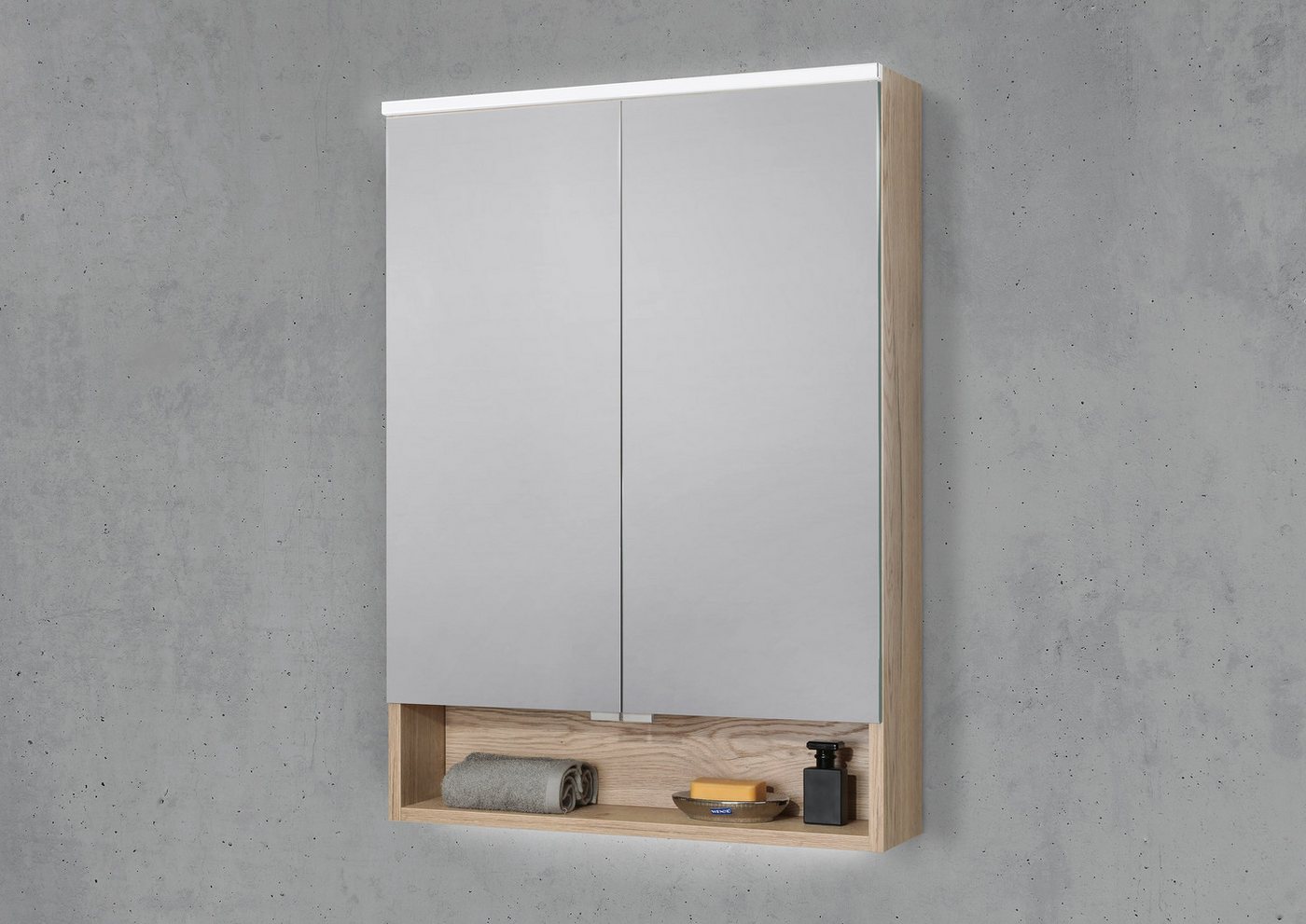 Intarbad Badezimmerspiegelschrank Spiegelschrank 60 cm mit offenem Fach integrierte MULTI Light LED Intarbad Badezimmerspiegelschrank Spiegelschrank 60 cm mit offenem Fach integrierte MULTI Light LED von Intarbad
