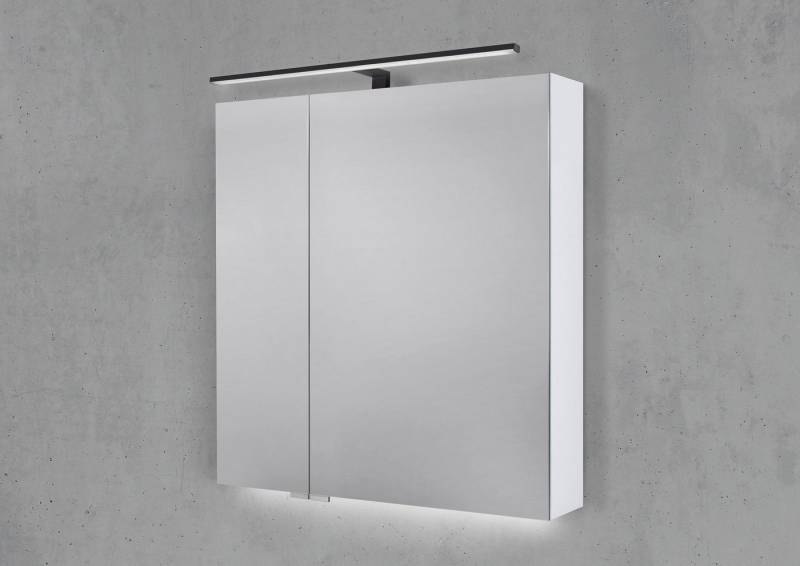 Intarbad Badezimmerspiegelschrank Spiegelschrank 70 cm mit MULTI LED Aufsatzleuchte, Doppelspiegeltüren Intarbad Badezimmerspiegelschrank Spiegelschrank 70 cm mit MULTI LED Aufsatzleuchte, Doppelspiegeltüren von Intarbad