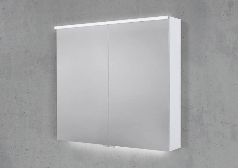 Intarbad Badezimmerspiegelschrank Spiegelschrank 80 cm integrierte MULTI Light LED Beleuchtung von Intarbad