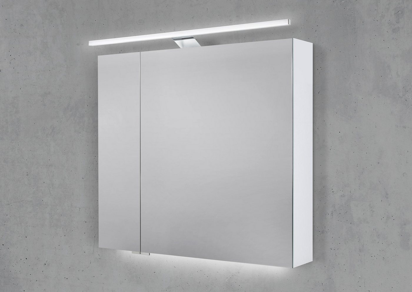 Intarbad Badezimmerspiegelschrank Spiegelschrank 80 cm mit MULTI Light LED Beleuchtung Intarbad Badezimmerspiegelschrank Spiegelschrank 80 cm mit MULTI Light LED Beleuchtung von Intarbad