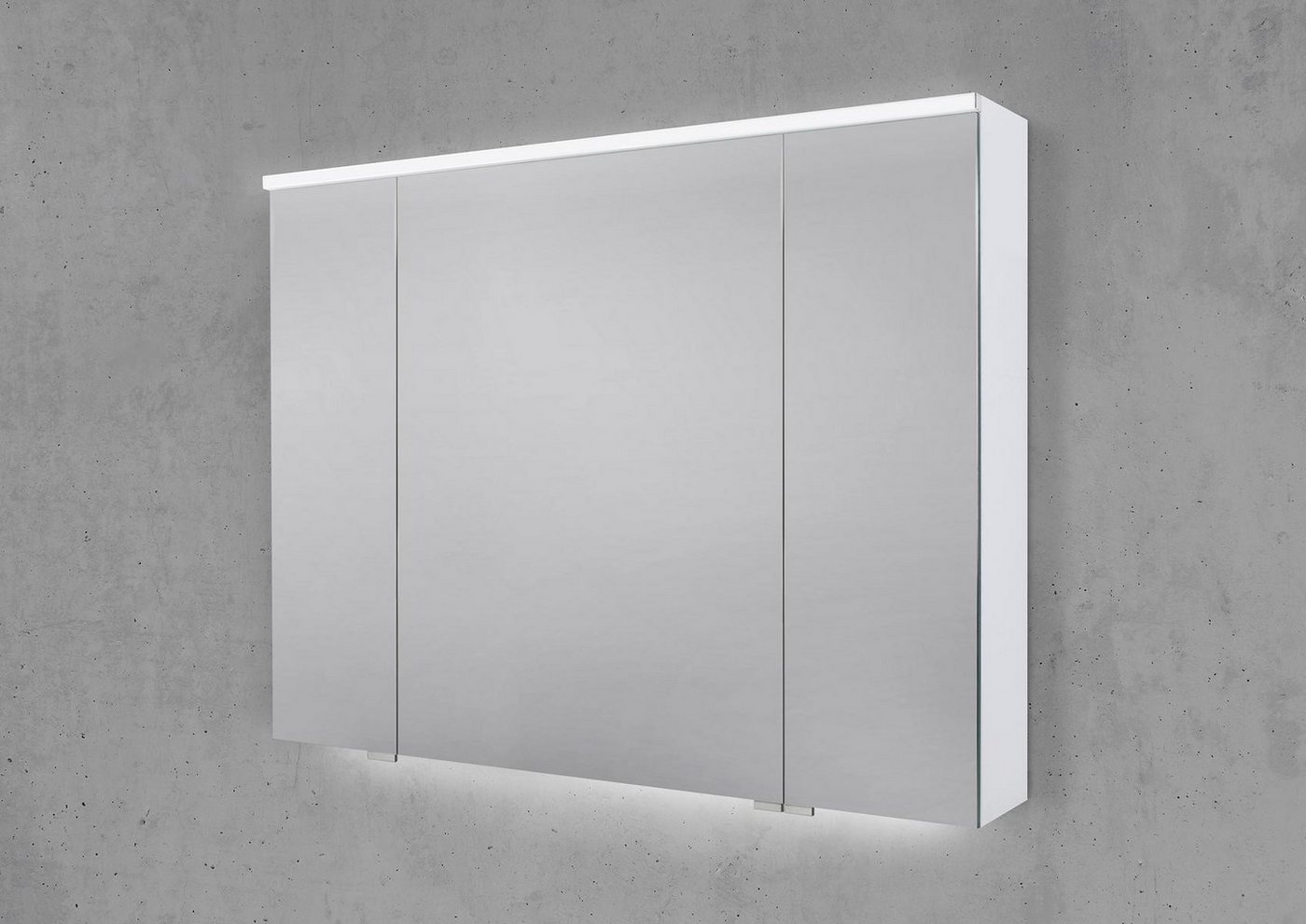 Intarbad Badezimmerspiegelschrank Spiegelschrank 90 cm 3 türig mit integrierter MULTI Light LED Intarbad Badezimmerspiegelschrank Spiegelschrank 90 cm 3 türig mit integrierter MULTI Light LED von Intarbad