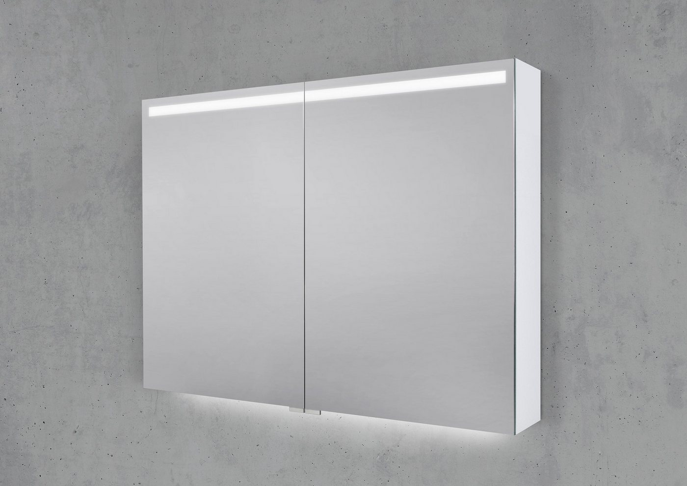Intarbad Badezimmerspiegelschrank Spiegelschrank 90 cm integrierte MULTILIGHT-LED Lichtleiste Weiß Matt Intarbad Badezimmerspiegelschrank Spiegelschrank 90 cm integrierte MULTILIGHT-LED Lichtleiste Weiß Matt von Intarbad