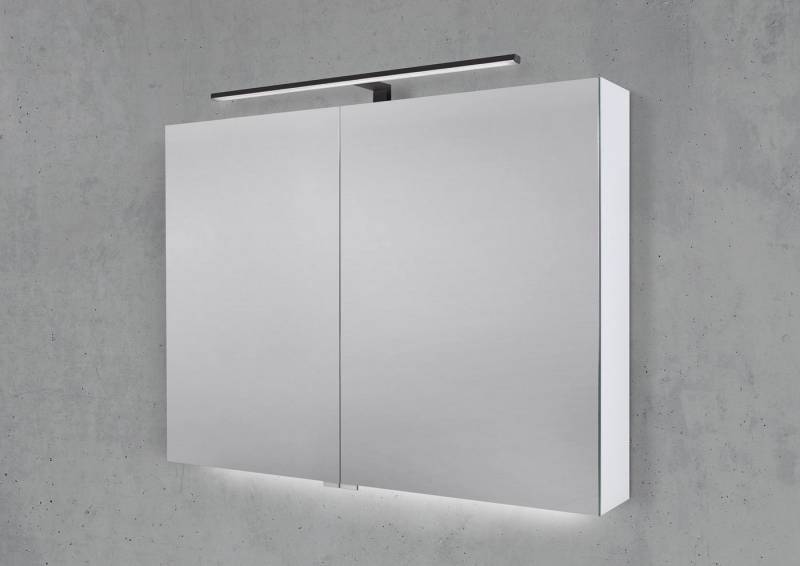 Intarbad Badezimmerspiegelschrank Spiegelschrank 90 cm mit MULTI LED Aufsatzleuchte Halifax Eiche Natur Intarbad Badezimmerspiegelschrank Spiegelschrank 90 cm mit MULTI LED Aufsatzleuchte Halifax Eiche Natur von Intarbad