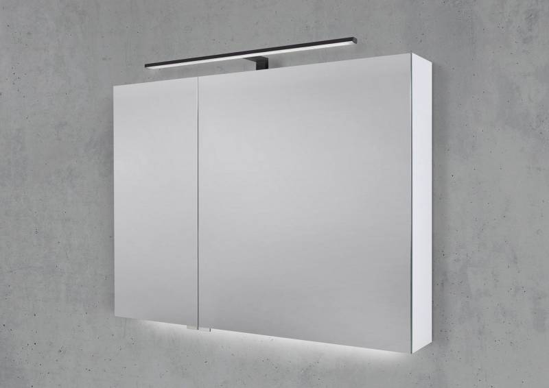 Intarbad Badezimmerspiegelschrank Spiegelschrank 90 cm mit MULTI LED Aufsatzleuchte Halifax Eiche Natur Intarbad Badezimmerspiegelschrank Spiegelschrank 90 cm mit MULTI LED Aufsatzleuchte Halifax Eiche Natur von Intarbad