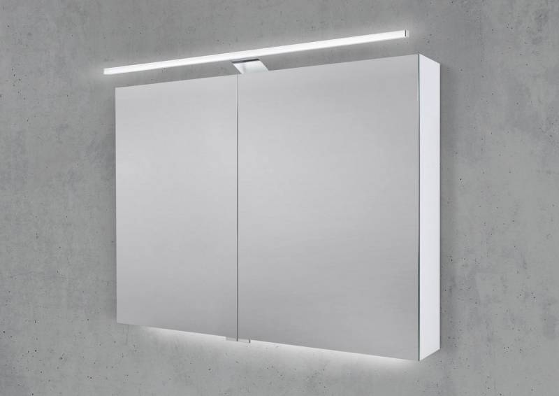 Intarbad Badezimmerspiegelschrank Spiegelschrank 90 cm mit MULTI Light LED Beleuchtung Intarbad Badezimmerspiegelschrank Spiegelschrank 90 cm mit MULTI Light LED Beleuchtung von Intarbad