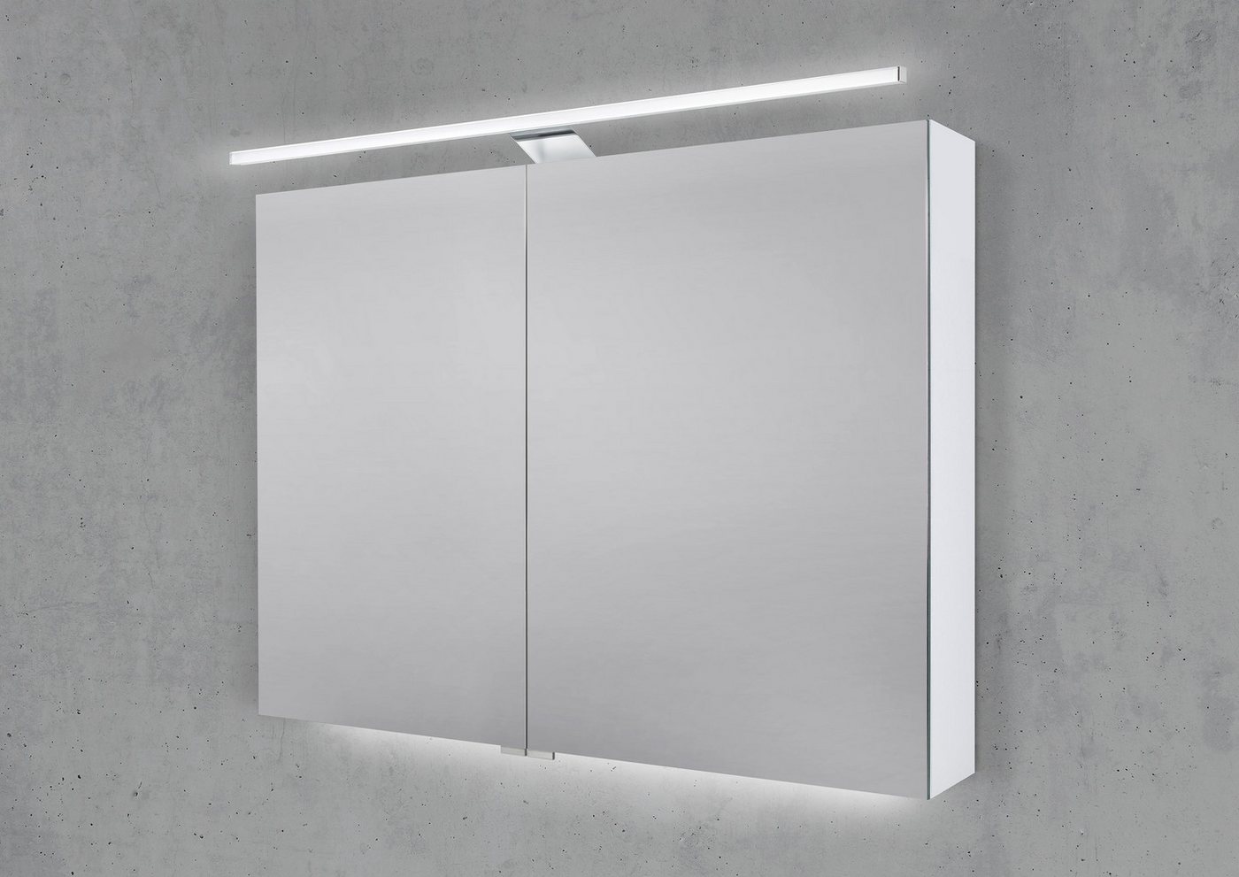 Intarbad Badezimmerspiegelschrank Spiegelschrank 90 cm mit MULTI Light LED Beleuchtung Intarbad Badezimmerspiegelschrank Spiegelschrank 90 cm mit MULTI Light LED Beleuchtung von Intarbad