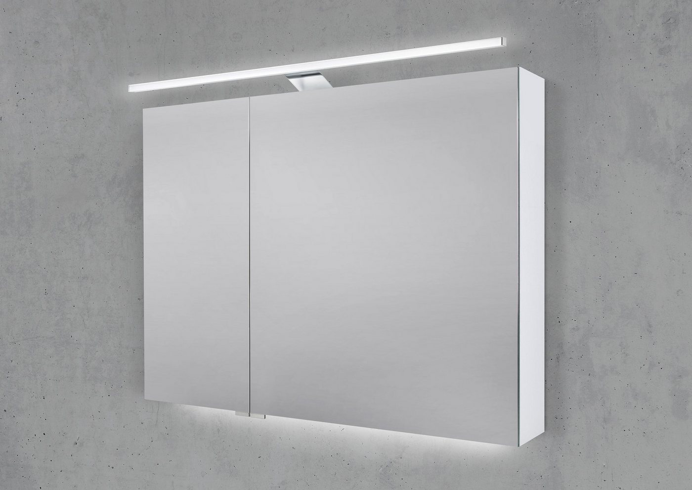 Intarbad Badezimmerspiegelschrank Spiegelschrank 90 cm mit MULTI Light LED Beleuchtung Intarbad Badezimmerspiegelschrank Spiegelschrank 90 cm mit MULTI Light LED Beleuchtung von Intarbad