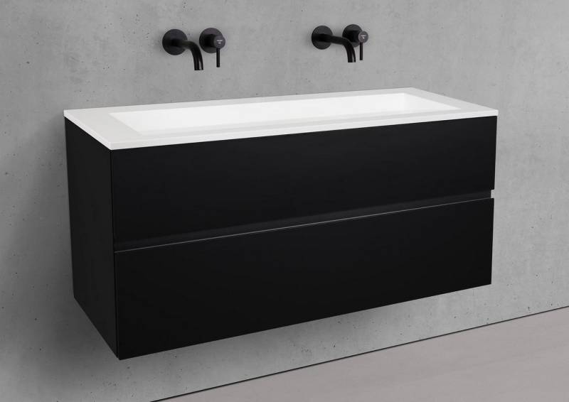 Intarbad Badmöbel-Set Badmöbel Set Cubo 120 cm Doppelwaschtisch & Unterschrank in Intarbad Badmöbel-Set Badmöbel Set Cubo 120 cm Doppelwaschtisch & Unterschrank in von Intarbad