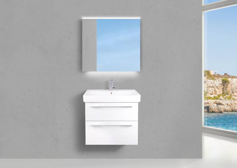 Intarbad Badmöbel-Set Badmöbel Shape, Geberit Smyle Square Waschtisch 75 cm, Unterschrank Intarbad Badmöbel-Set Badmöbel Shape, Geberit Smyle Square Waschtisch 75 cm, Unterschrank von Intarbad