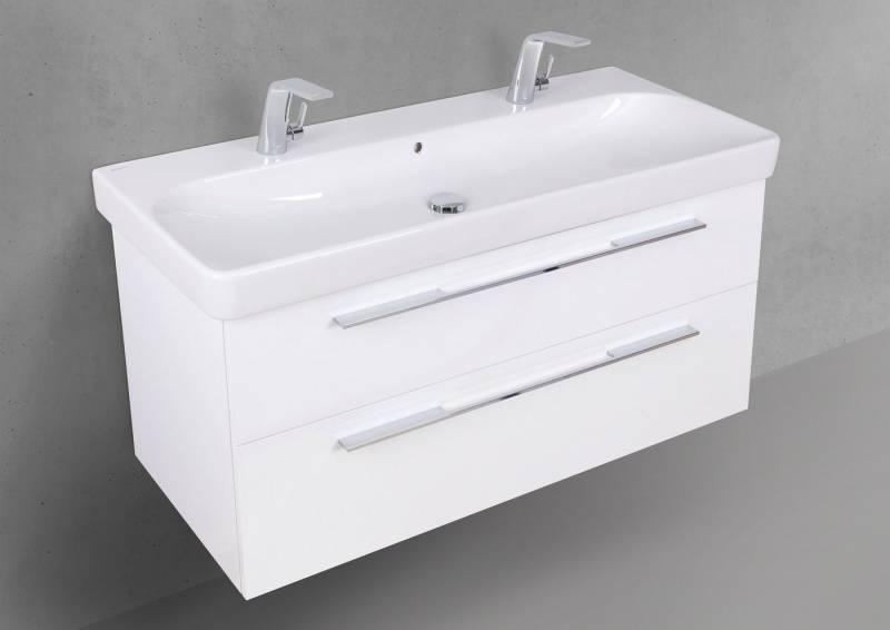 Intarbad Badmöbel-Set Badmöbelset Shape 120 cm inkl. Geberit Smyle Square Doppelwaschtisch Intarbad Badmöbel-Set Badmöbelset Shape 120 cm inkl. Geberit Smyle Square Doppelwaschtisch von Intarbad