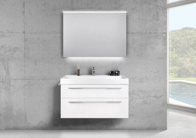 Intarbad Badmöbel-Set Design Badmöbel 100 cm Waschtisch mit Unterschrank und LED Intarbad Badmöbel-Set Design Badmöbel 100 cm Waschtisch mit Unterschrank und LED von Intarbad