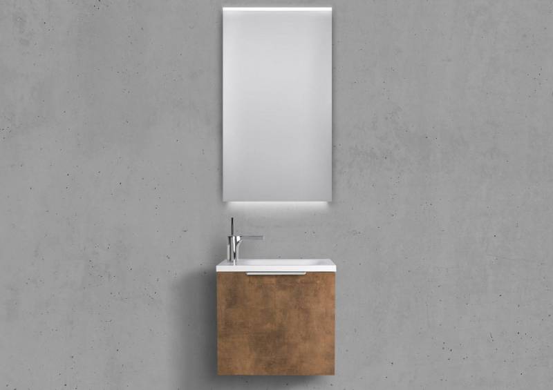Intarbad Badmöbel-Set Gäste Badmöbel Set Rimini, Gäste WC, mit Lichtspiegel LED Weiß Matt Intarbad Badmöbel-Set Gäste Badmöbel Set Rimini, Gäste WC, mit Lichtspiegel LED Weiß Matt von Intarbad