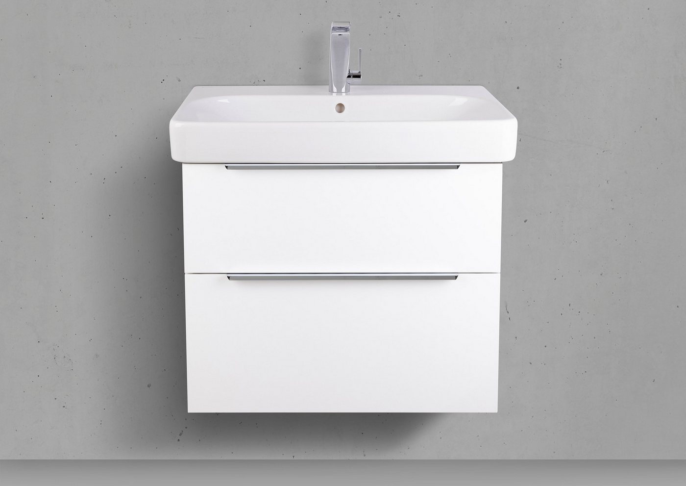 Intarbad Badmöbel-Set Geberit Smyle Square Waschbecken 75 cm mit Waschtischunterschrank Weiß Intarbad Badmöbel-Set Geberit Smyle Square Waschbecken 75 cm mit Waschtischunterschrank Weiß von Intarbad