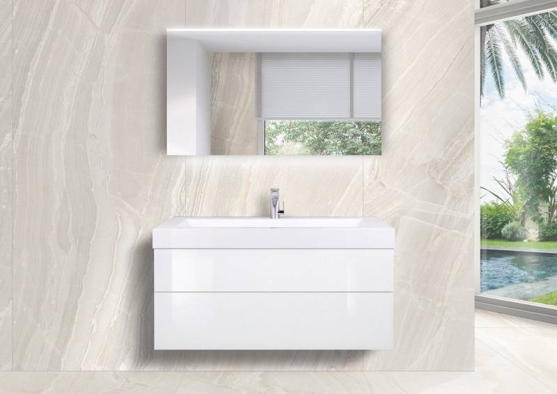 Intarbad Badmöbel-Set Intarbad LIGNUM Badmöbel 120 cm Waschtisch Evermite mit LED Intarbad Badmöbel-Set Intarbad LIGNUM Badmöbel 120 cm Waschtisch Evermite mit LED von Intarbad