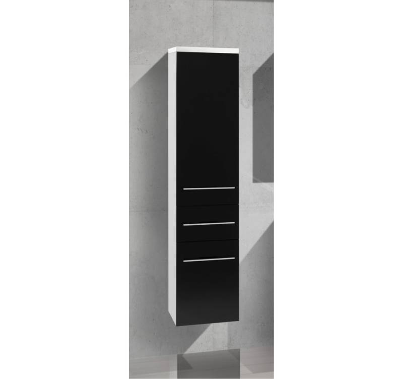 Intarbad Seitenschrank Bad Hochschrank, Seitenschrank H/B/T: 156,6/35/32,5cm, weiß hochglanz von Intarbad
