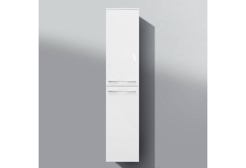 Intarbad Seitenschrank Bad Hochschrank, Seitenschrank H/B/T: 160/35/32,5cm, weiß hochglanz von Intarbad
